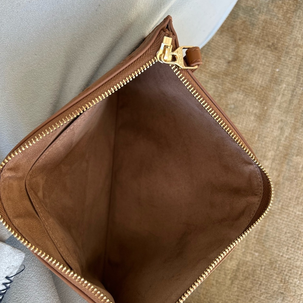 NWOT Max Mara Leather Portfolio Clutch - Picture 6 of 9